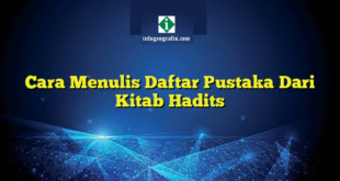 Cara Menulis Daftar Pustaka Dari Kitab Hadits