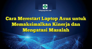 Cara Merestart Laptop Asus untuk Memaksimalkan Kinerja dan Mengatasi Masalah