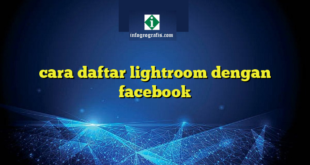cara daftar lightroom dengan facebook