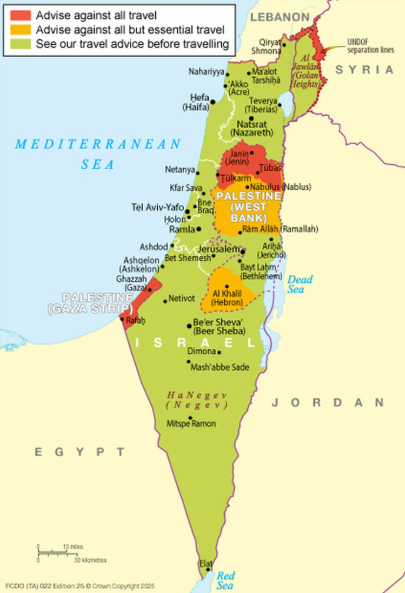 Peta Palestina Dan Israel
